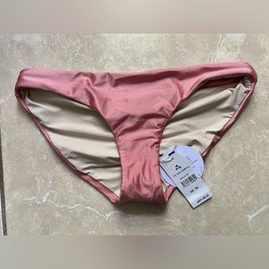 PQ Swim Pink Pearl Basic Ruched Bottoms